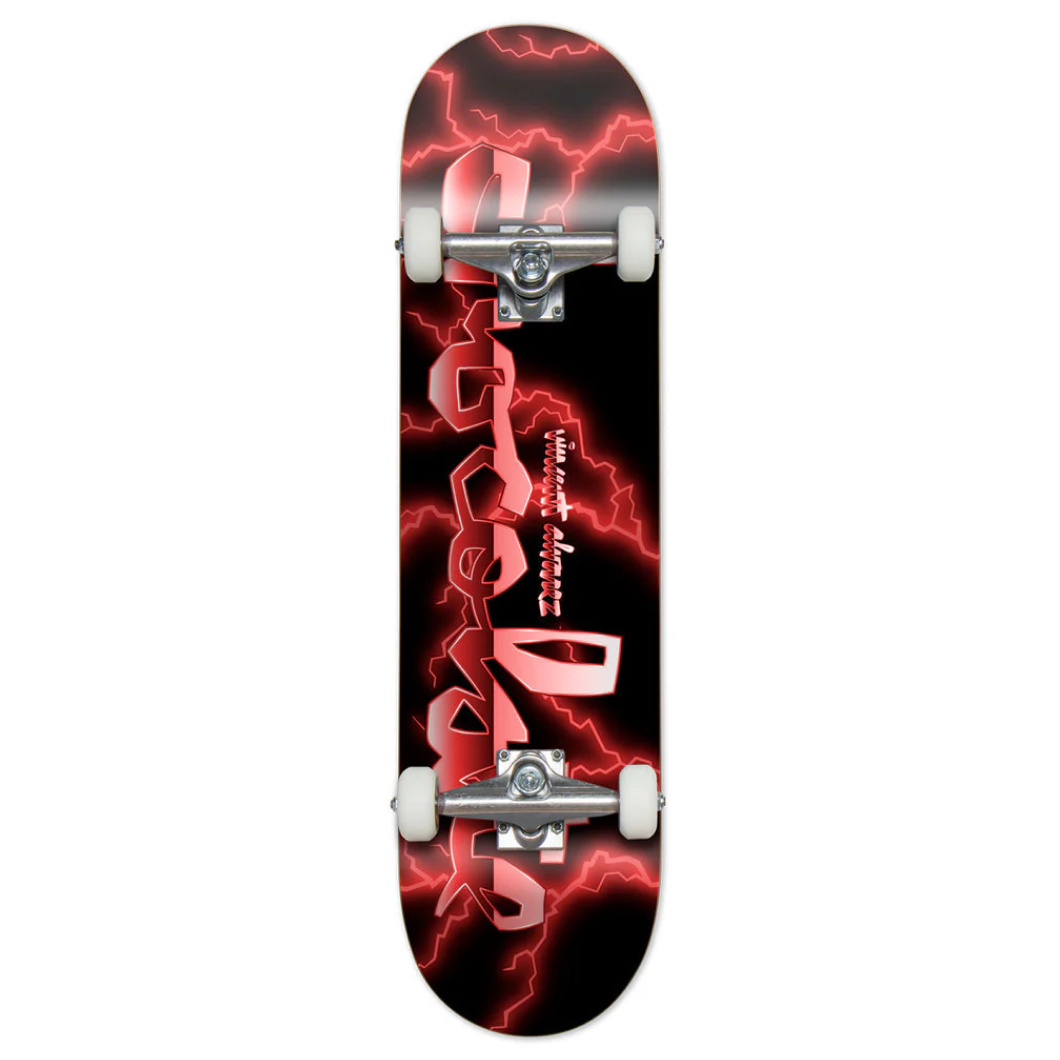 CHOCOLATE COMPLETE SKATEBOARD LIGHTNING RED VINCENT ALVAREZ 7.875"