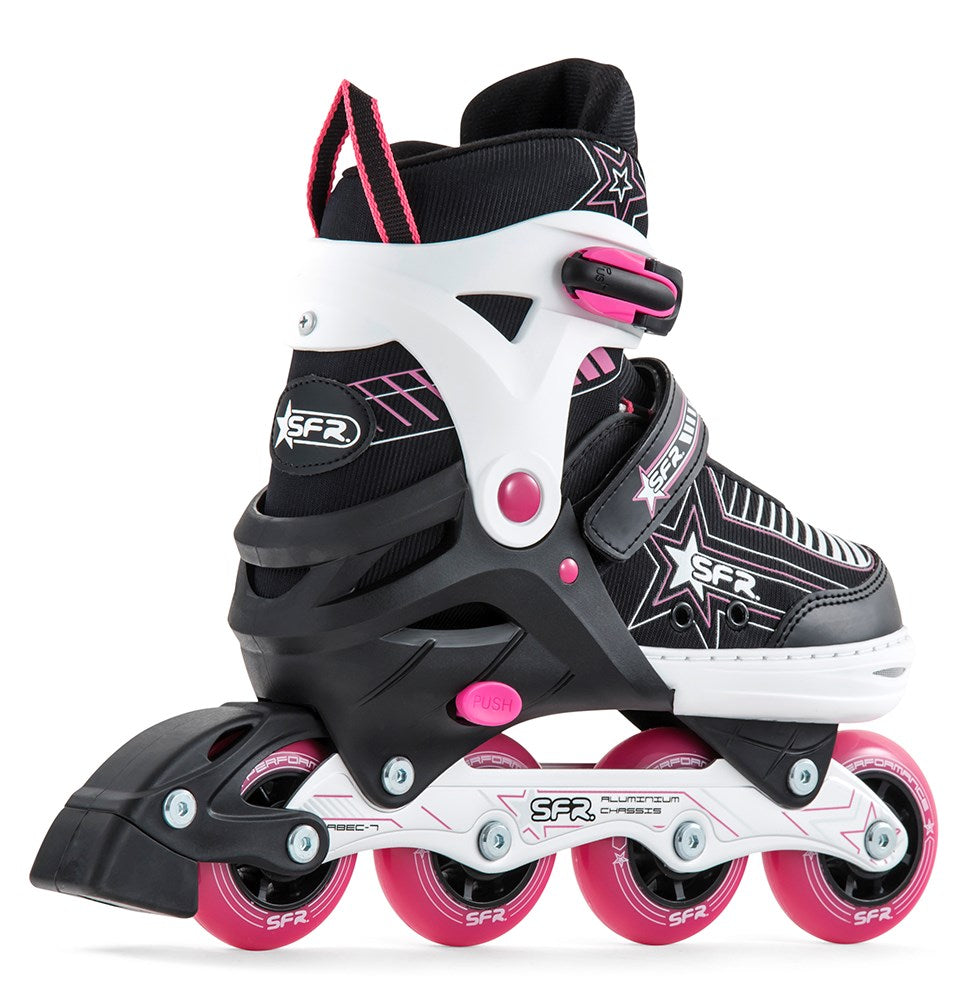 SFR Pulsar Adjustable Children's Inline Skates - Pink