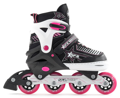 SFR Pulsar Adjustable Children's Inline Skates - Pink