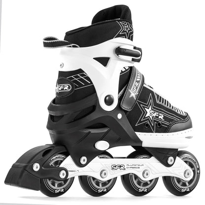 SFR Pulsar Adjustable Children's Inline Skates - Silver
