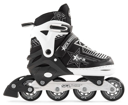 SFR Pulsar Adjustable Children's Inline Skates - Silver