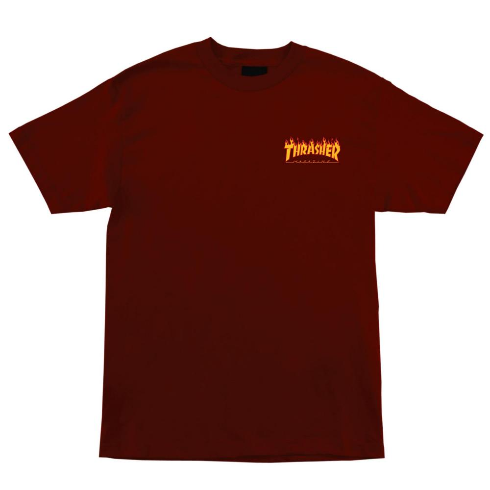 SCR x Thrasher T-Shirt Thrasher (Burgundy)