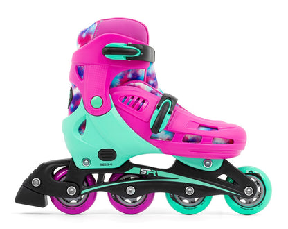 SFR Cyclone II Adjustable Inline Skates - Tie-Dye