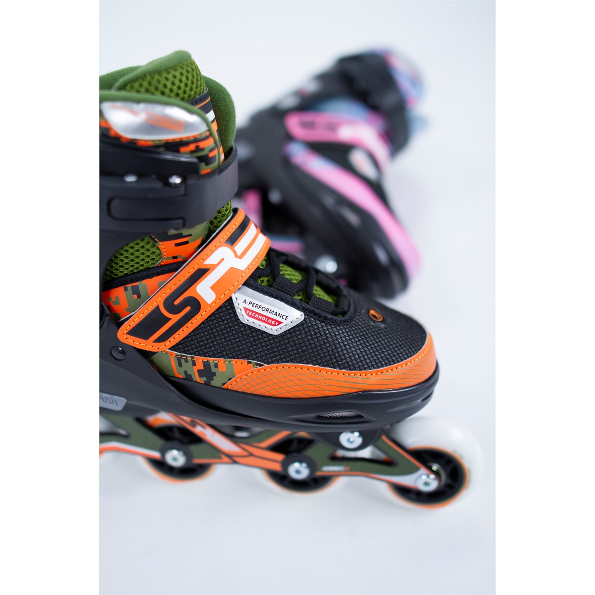 SFR Pixel Adjustable Children's Inline Skates - Blue/Pink