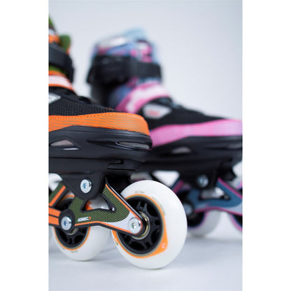 SFR Pixel Adjustable Children's Inline Skates - Blue/Pink