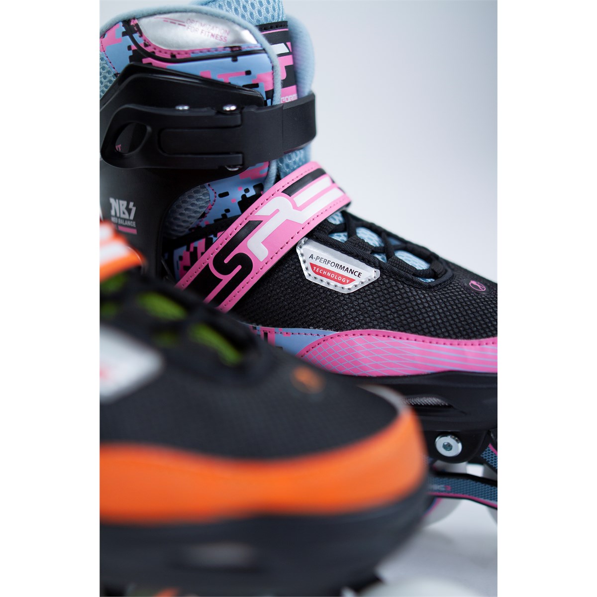 SFR Pixel Adjustable Children's Inline Skates - Blue/Pink