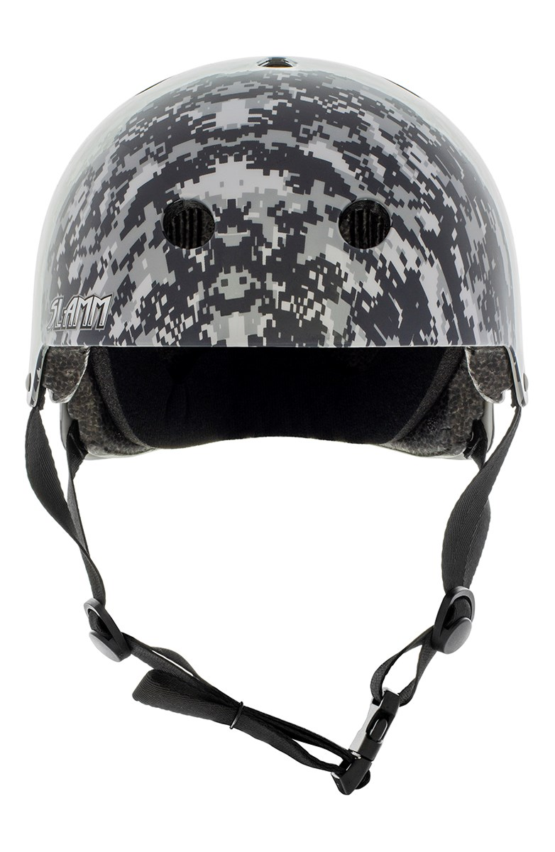 Slamm Logo Helmet - Grey Camo