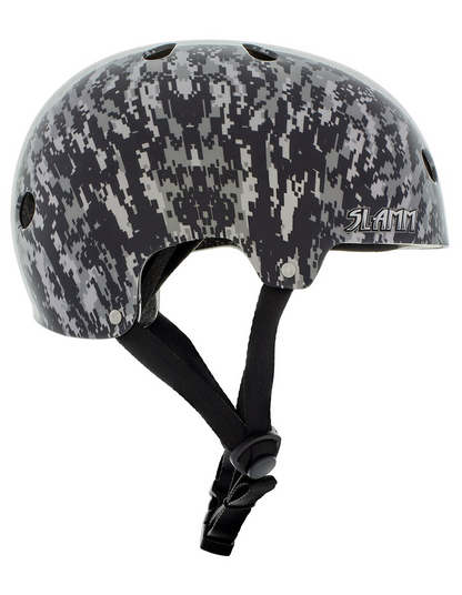 Slamm Logo Helmet - Grey Camo