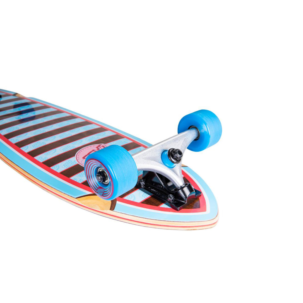 Santa Cruz Longboard Complete (UK) Decoder Wave Pintail Multi 9 IN