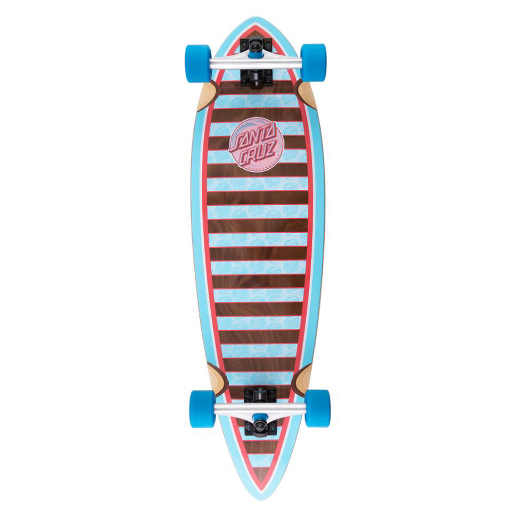 Santa Cruz Longboard Complete (UK) Decoder Wave Pintail Multi 9 IN