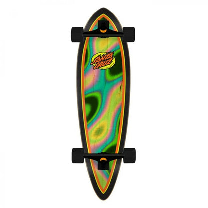 Santa Cruz Longboard Complete (UK) Oval Flame Lava Dot Multi 9.2 IN