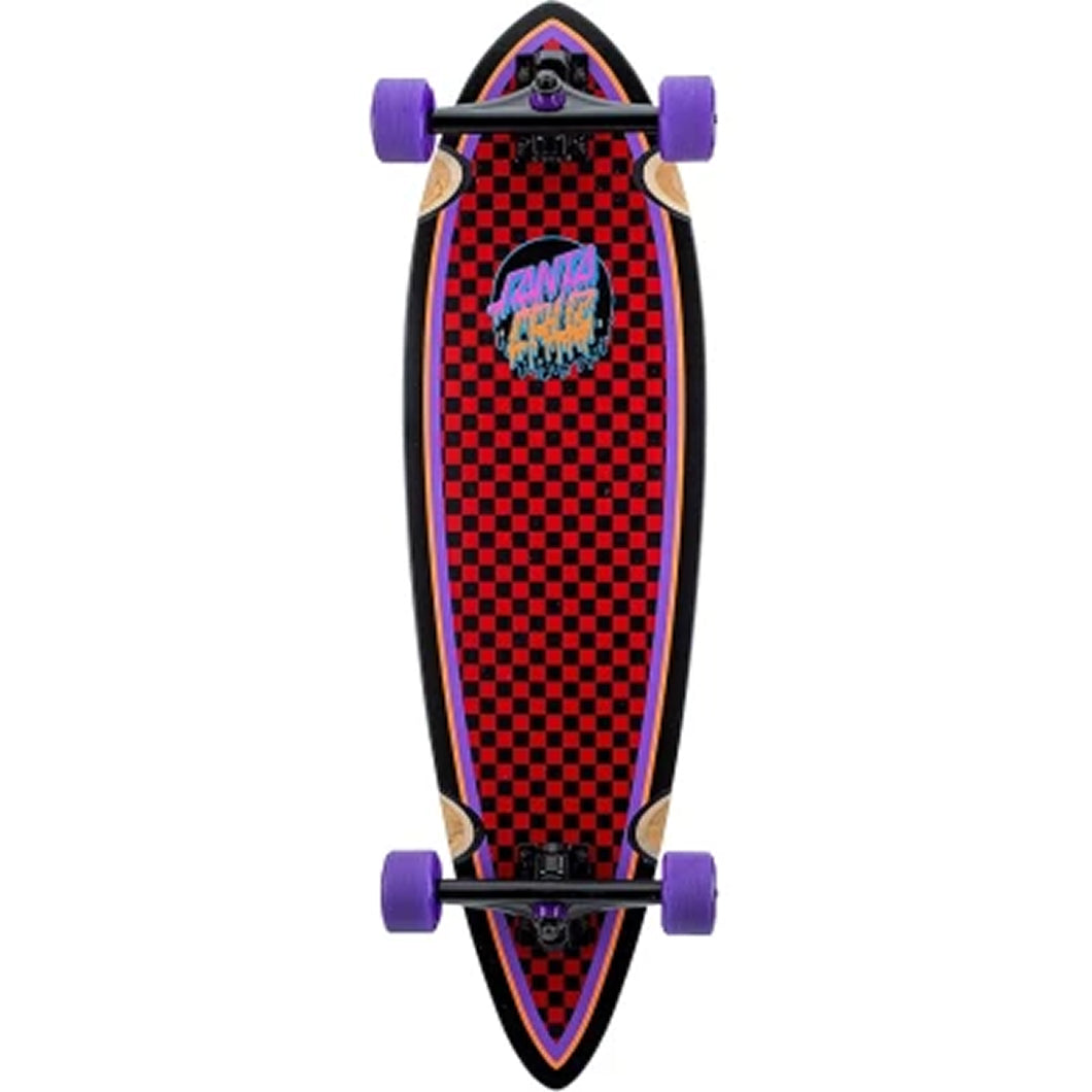 Santa Cruz Longboard Complete (UK) Rad Dot Pintail Multi 9 IN