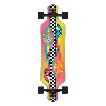 Santa Cruz Longboard Complete (UK) Sundown Stripes Drop Thru Multi 9 IN