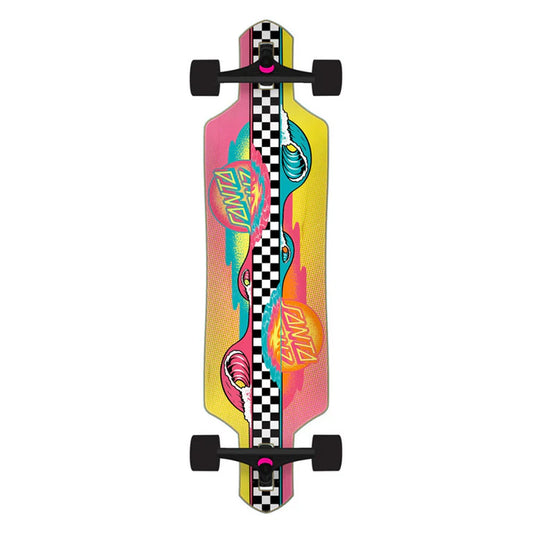 Santa Cruz Longboard Complete (UK) Sundown Stripes Drop Thru Multi 9 IN