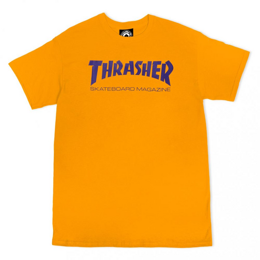 Thrasher T-Shirt Skate Mag Gold/Purple