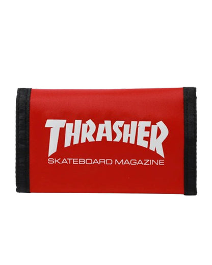 Thrasher Skate Mag Trifold Velcro Red