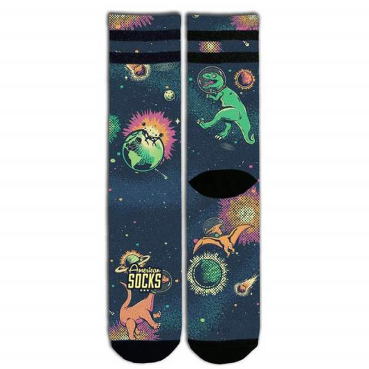 American Socks- Space Dino - Mid High