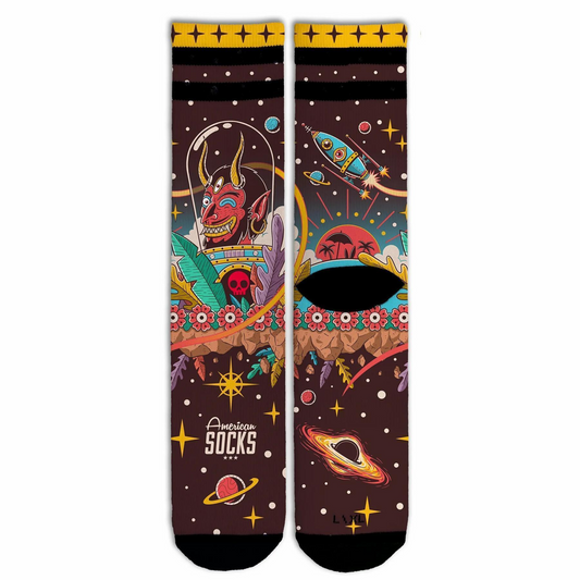 American Socks-Space Holidays-Mid High