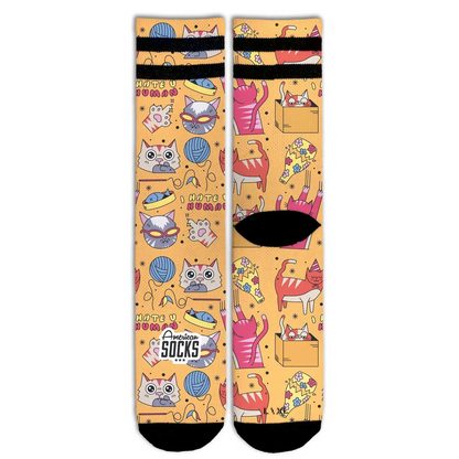 American Socks-Kittens-Mid High