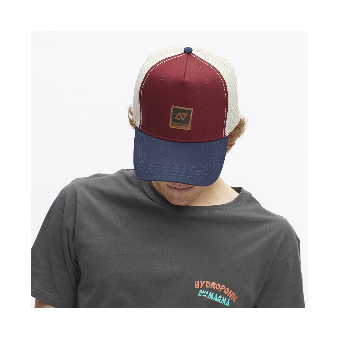 HYDROPONIC CAP CORP BURGUNDY / NAVY