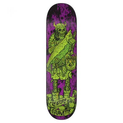 Creature Pro Deck (UK) Gravette Vikings Hesh Law XX Purple/Green 8.3 IN