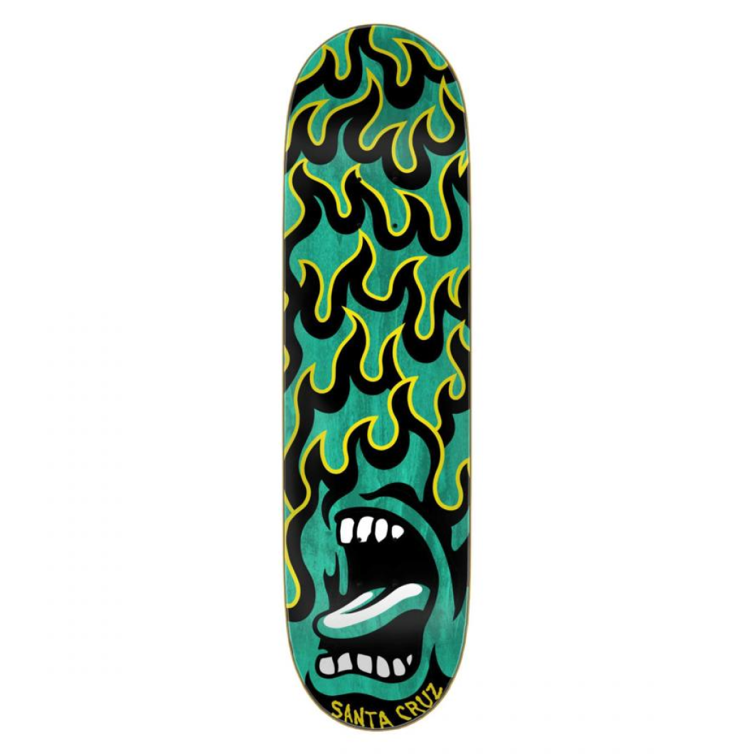 Santa Cruz Birch Deck (UK) Screaming Flame 7 Ply Birch Green 8.5 IN