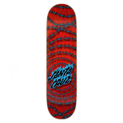 Santa Cruz Birch Deck (UK) Wired Flame Dot 7 Ply Birch Red 8.25 IN