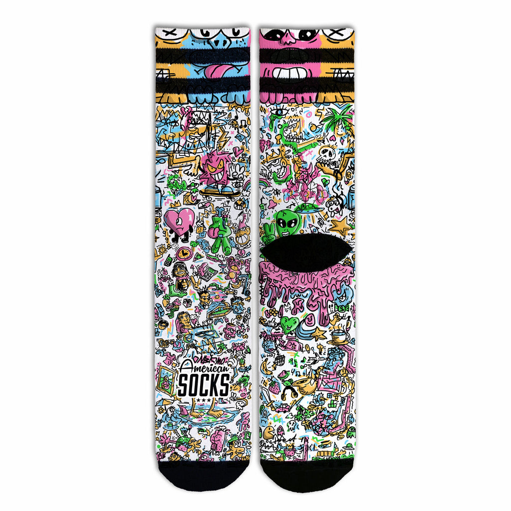 American Socks- Doodle - Mid High