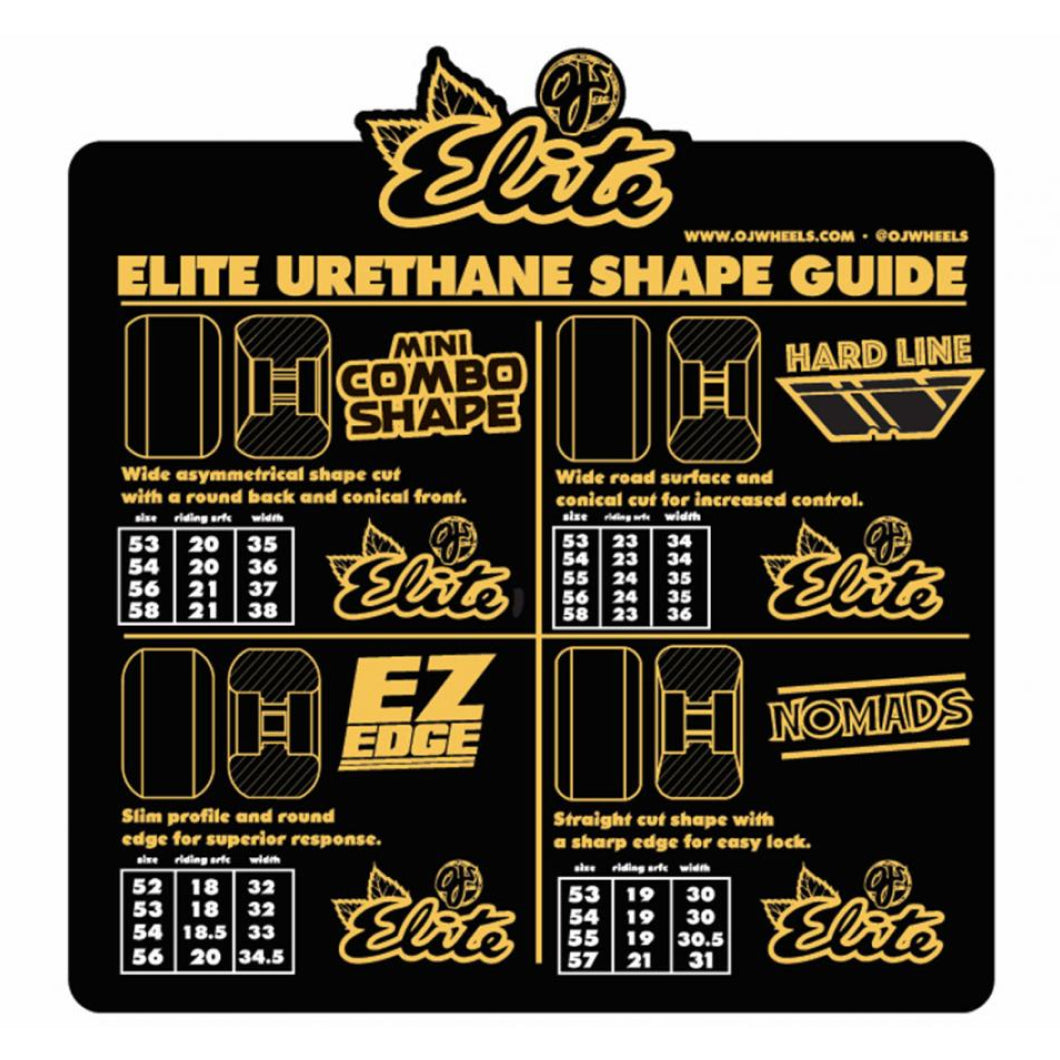 OJ Wheels (UK) Team Line Hardline 99a White 54 MM