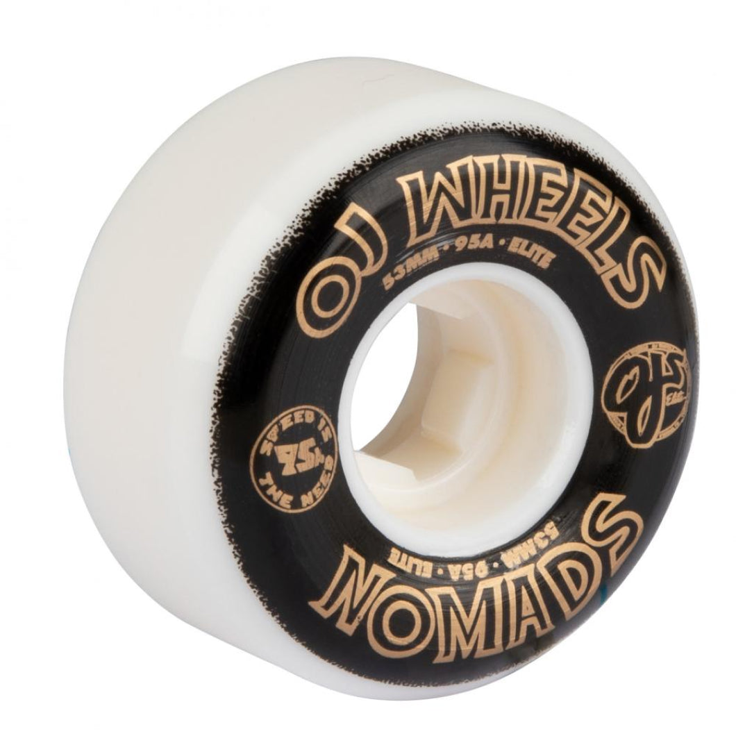OJ Elite Wheels (UK) Nomads 95a White 53 MM