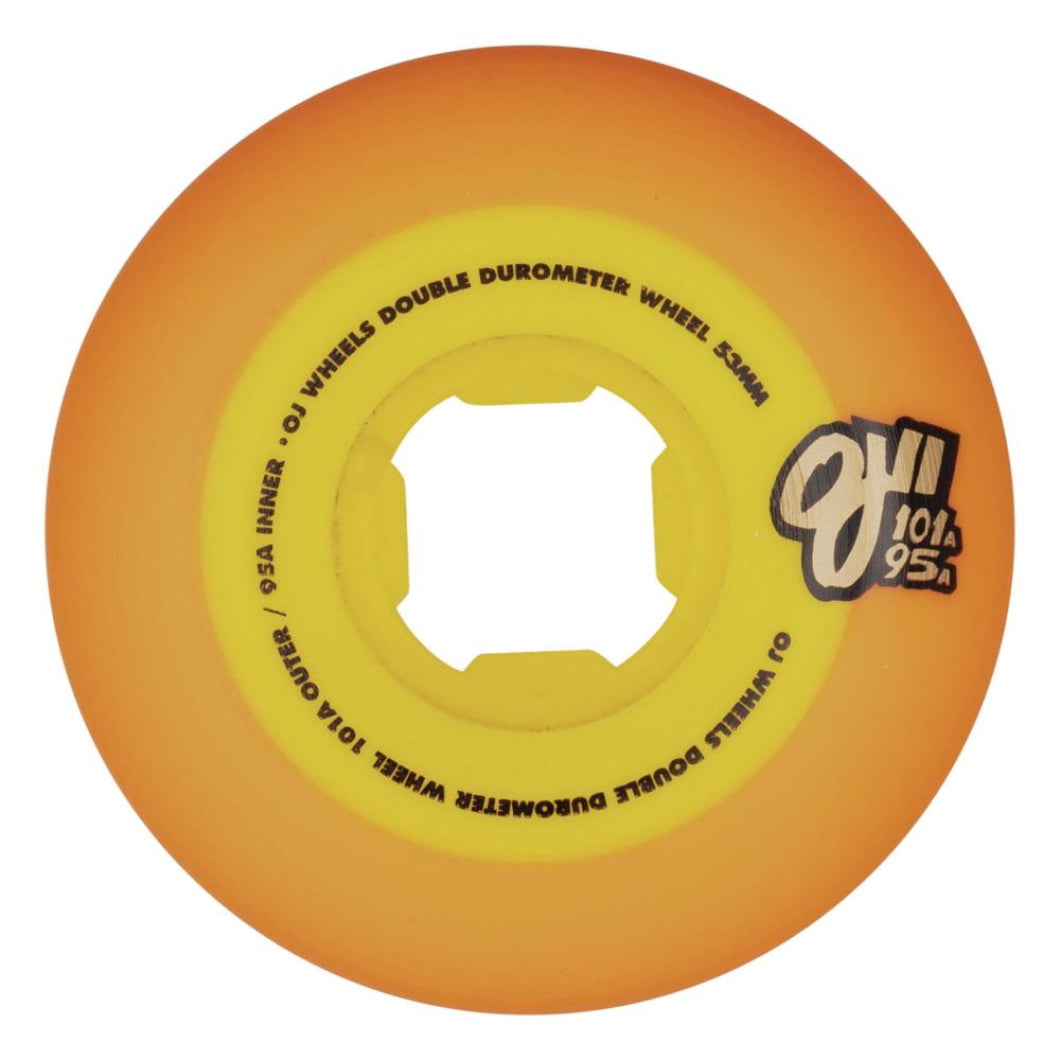 OJ Wheels (UK) Double Duro Mini Combo 101a/95 Orange/Yellow 53 MM