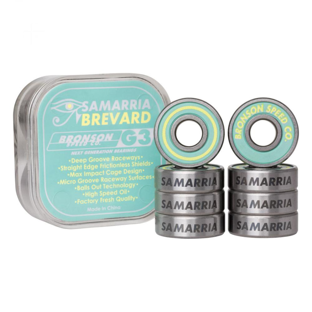 Bronson Speed Co. Bearings (UK) Samaria Brevard Pro G3 Silver 8 MM