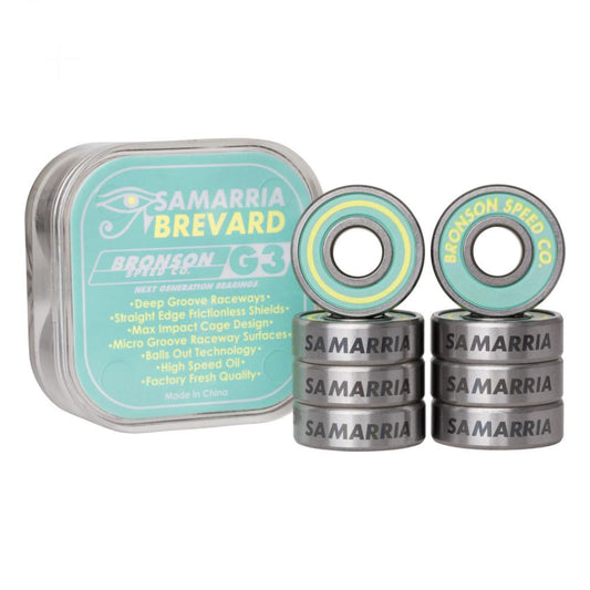 Bronson Speed Co. Bearings (UK) Samaria Brevard Pro G3 Silver 8 MM