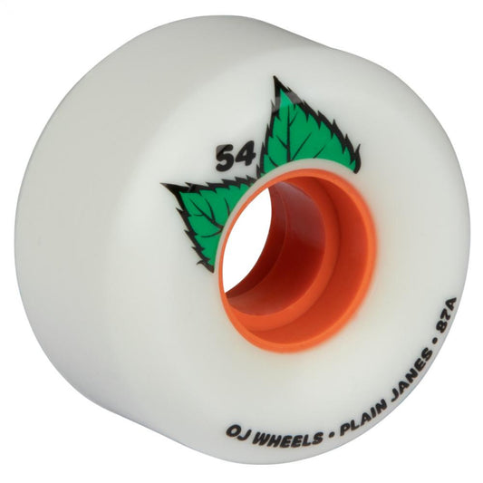 OJ Soft Wheels (UK) Plain Jane Keyframe 87a White 54 MM