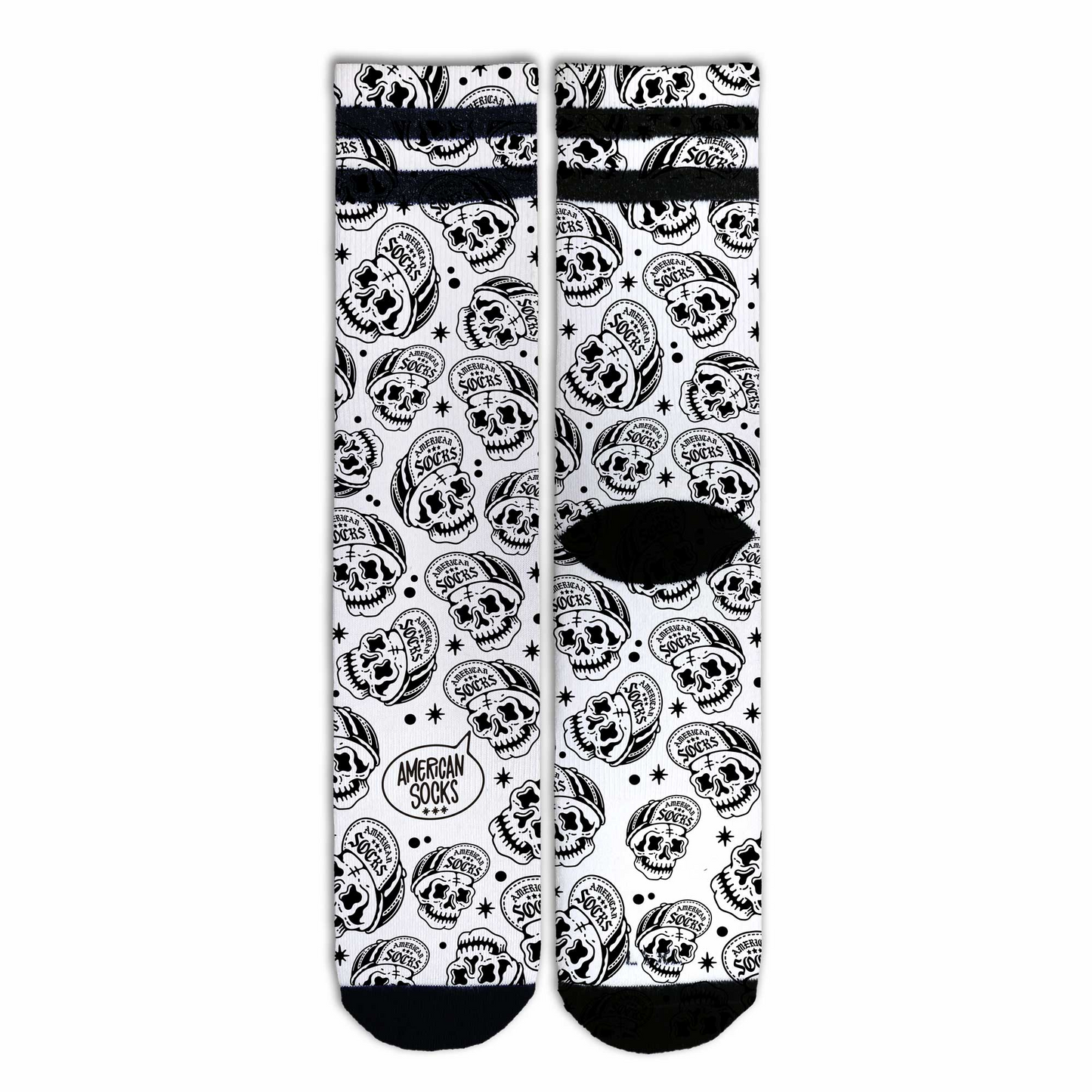 American Socks- Skater Skull- Mid High