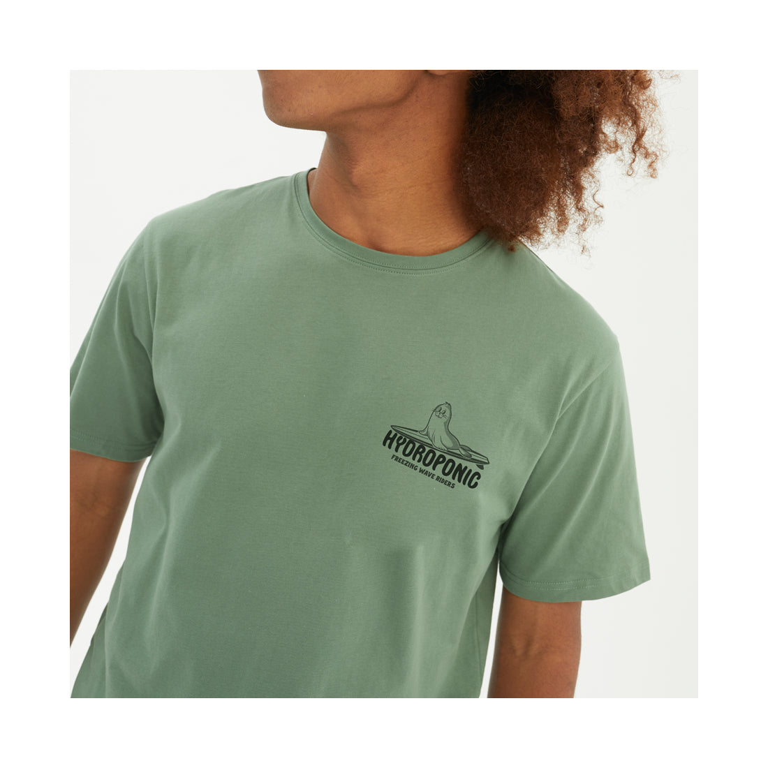 T-SHIRT SEAL HEDGE GREEN